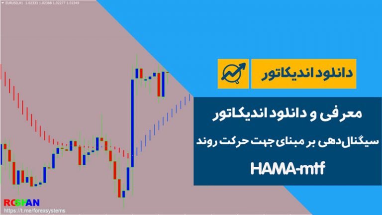 دانلود اندیکاتور تشخیص جهت حرکت روند و سیگنال‌دهی بر مبنای آن | HAMA-mtf