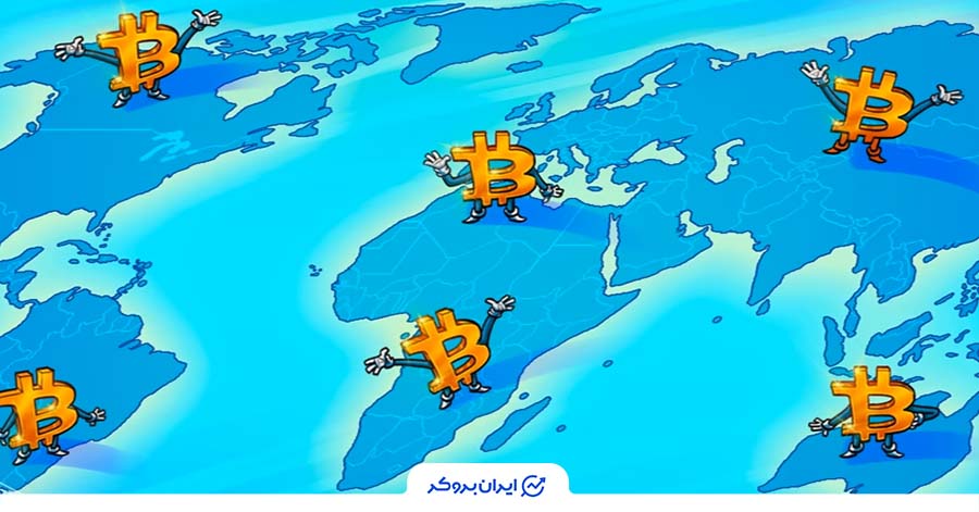 پذیرش بیت‌کوین در جهان
