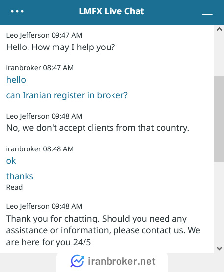 عدم خدمات دهی ال ام اف ایکس