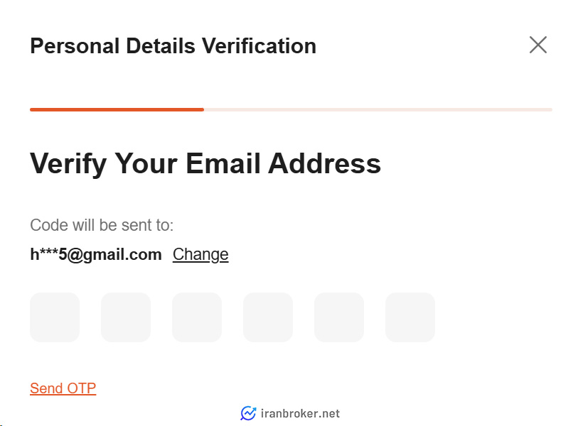 تایید ایمیل در بروکر ونتیج