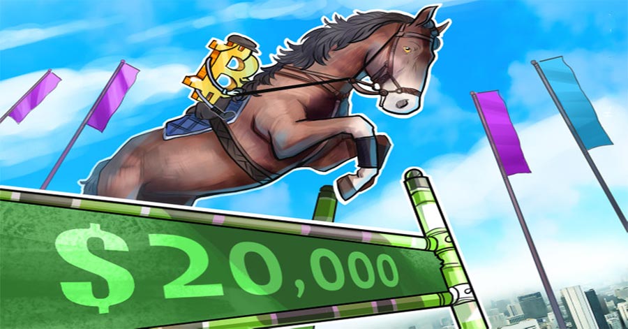 Bitcoin price crosses 20K as daily crypto short liquidations pass 400M