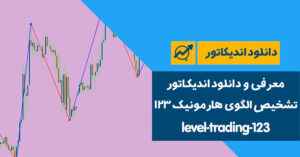 دانلود اندیکاتور تشخیص الگوی هارمونیک ۱۲۳ | level-trading-123
