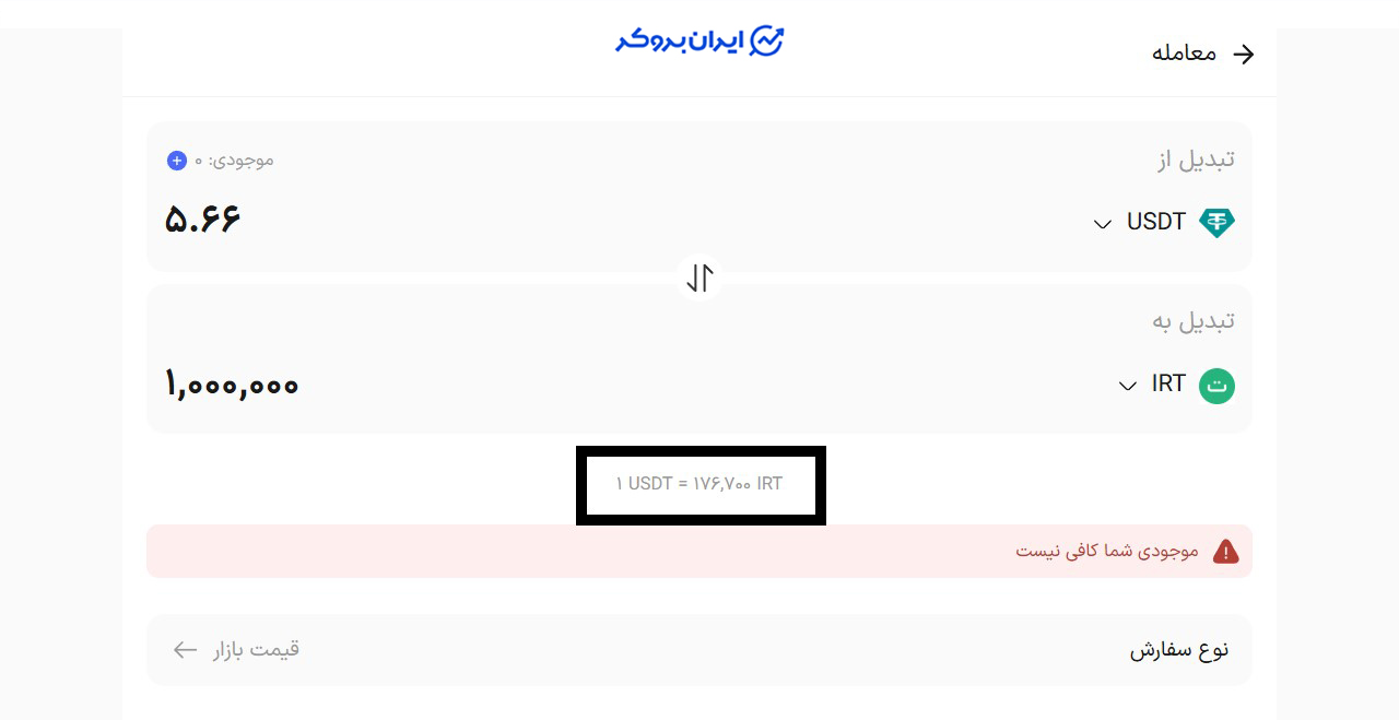 کارمزد صرافی توایکس