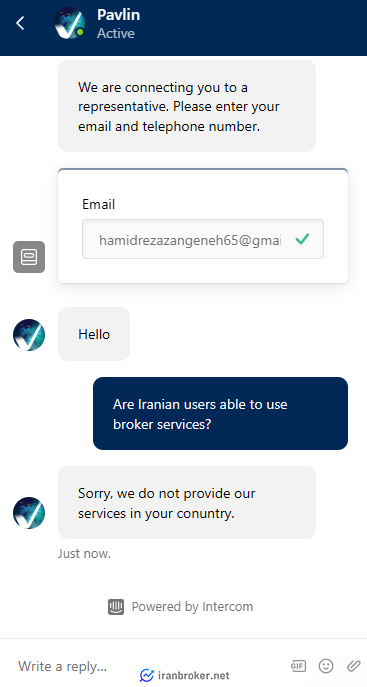 پشتیبانی بروکر اکتیو تریدز