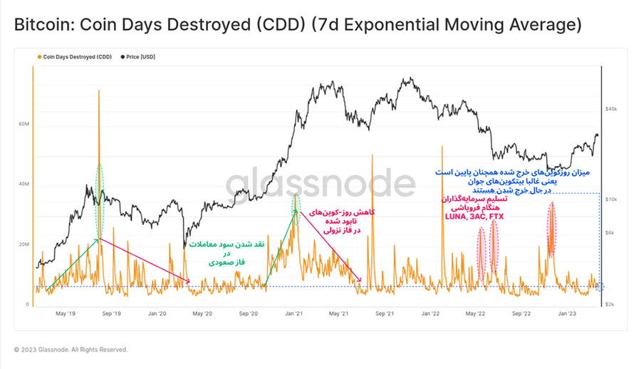 glassnode coin days destroyed