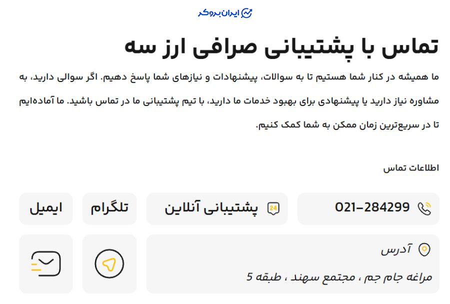 پشتیبانی ارز سه