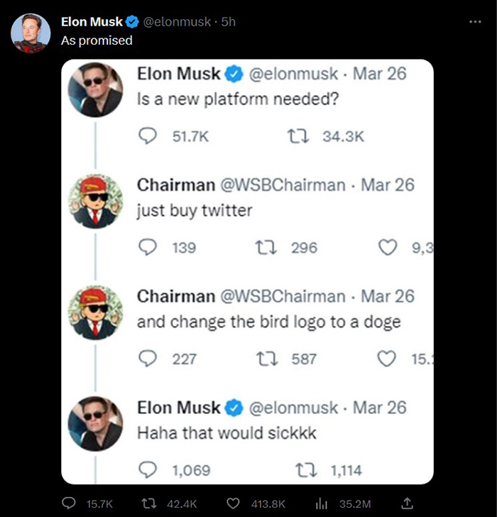 elon musk change twitter logo as promised