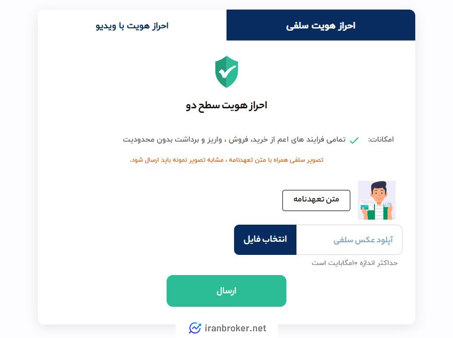 احراز هویت در صرافی سینا تتر