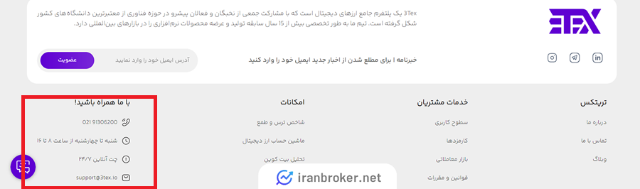 پشتیبان صرافی تریتکس