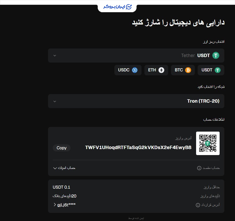 واریز ارز دیجیتال به بیت یونیکس