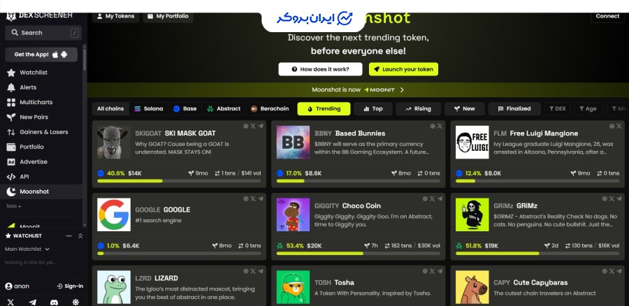 مون شات دکس اسکرینر