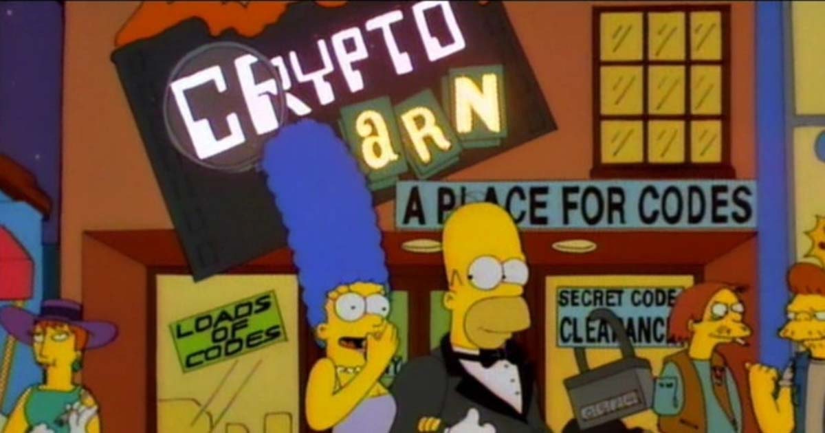 crypto barn simpsons