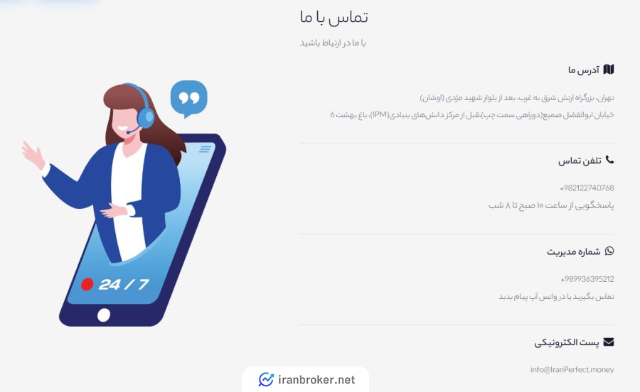پشتیبانی صرافی 30 پی