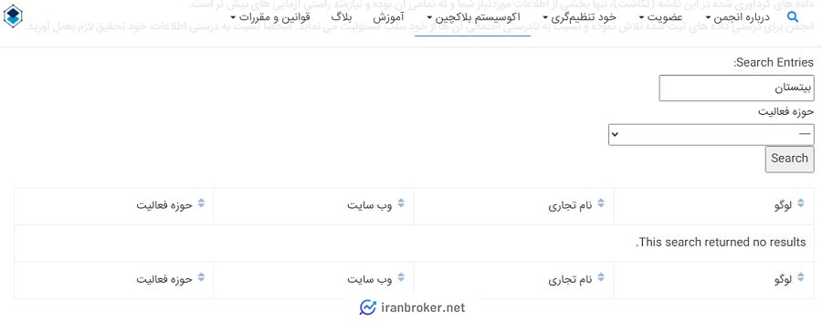 عدم عضویت صرافی بیتستان در انجمن بلاک‌چین ایران