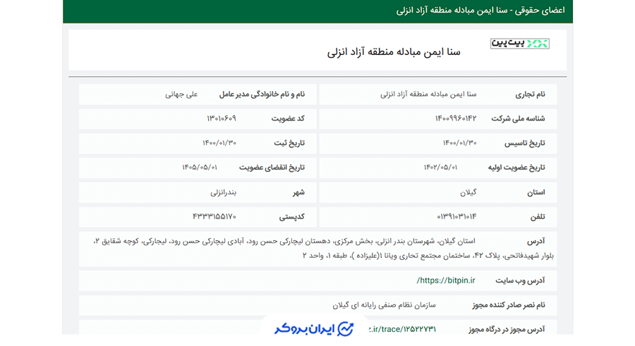 بیت پین در نظام صنفی رایانه ای کشور