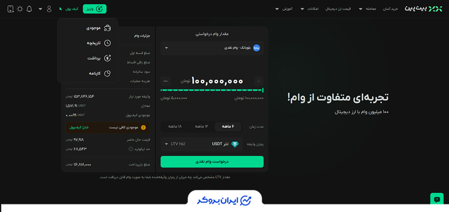 وام در بیت پین