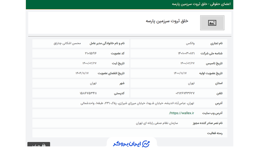 والکس در نظام صنفی رایانه ای کشور