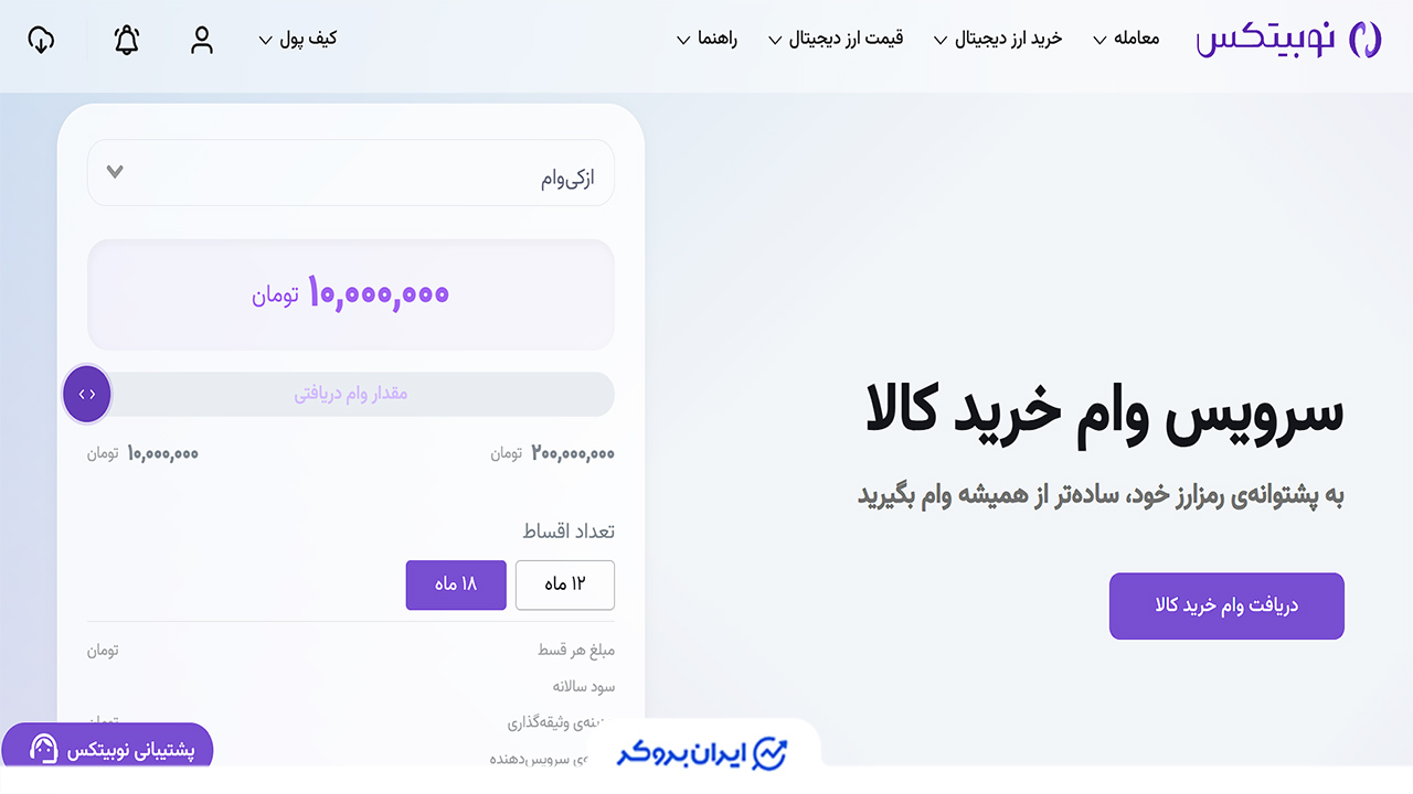 وام در نوبیتکس