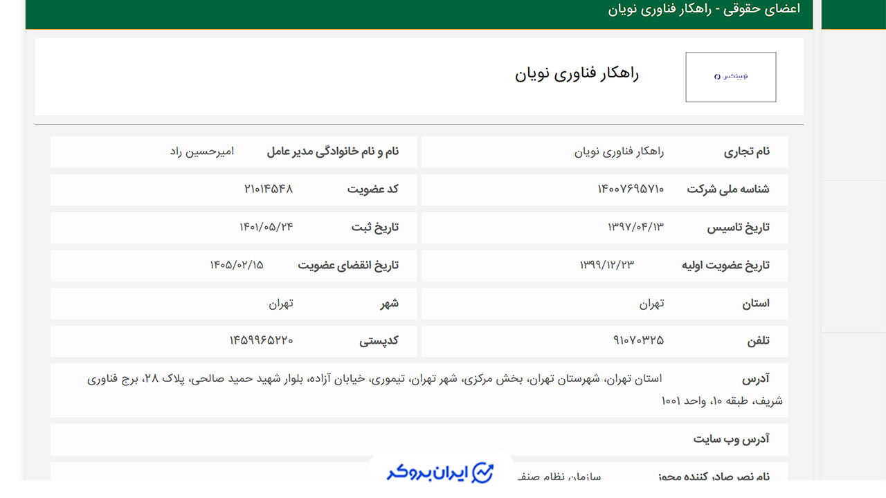 نوبیتکس در سازمان نصر