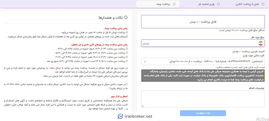 برداشت ریالی صرافی علی بابا