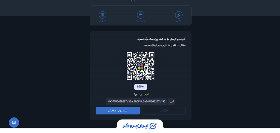 فروش تتر در بیت برگ