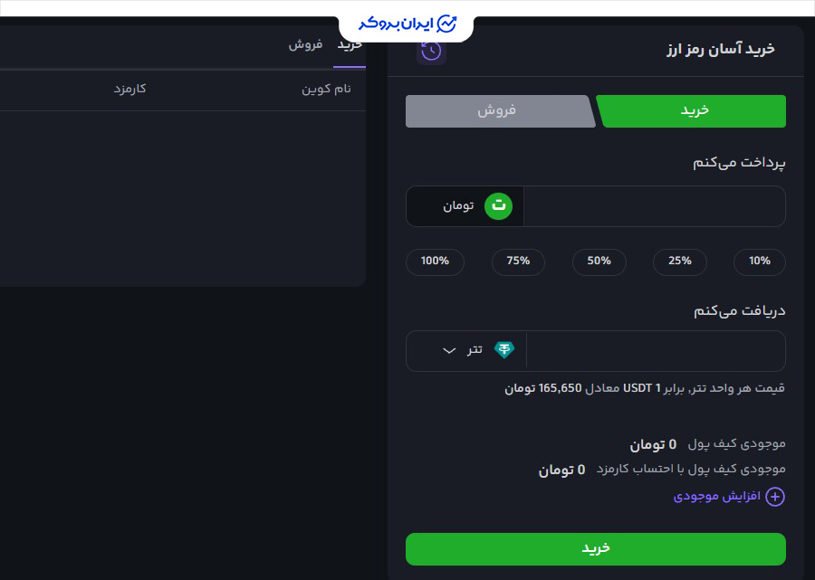 کارمزد صرافی ورسلند