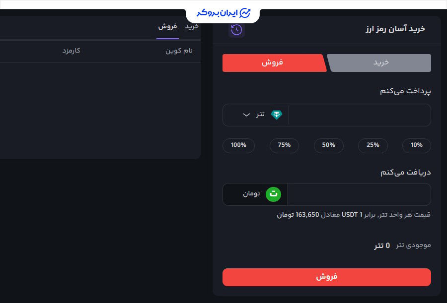 کارمزد صرافی ورسلند