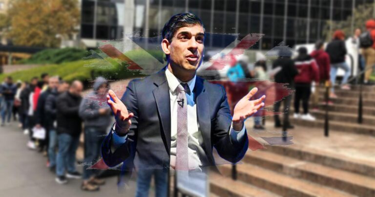دولت انگلیس سخنرانی ریشی سوناک در مورد سیاست مهاجرت را لغو کرد
