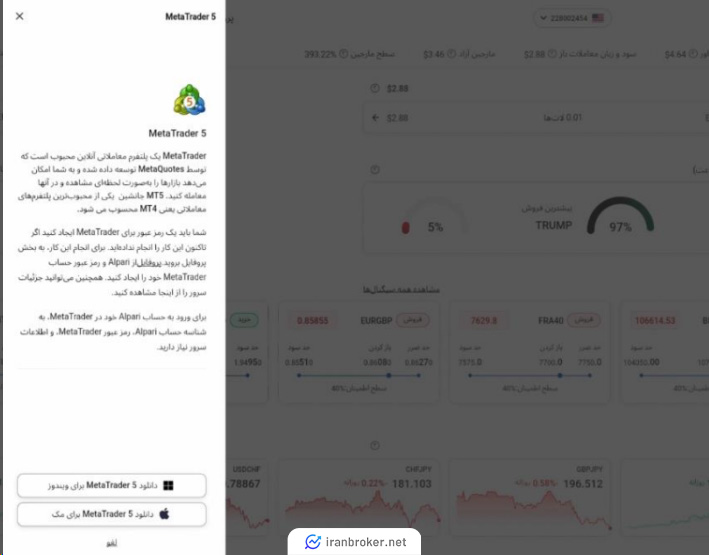 دانلود متاتریدر در آلپاری