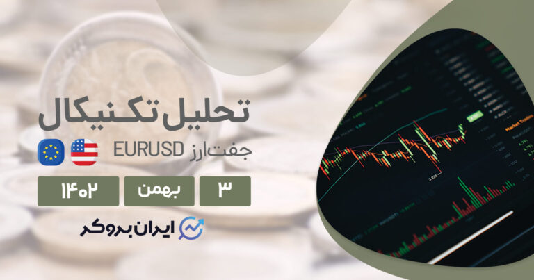 بررسی چارت EURUSD (۳ بهمن ۱۴۰۲) | تحلیل تکنیکال یورو