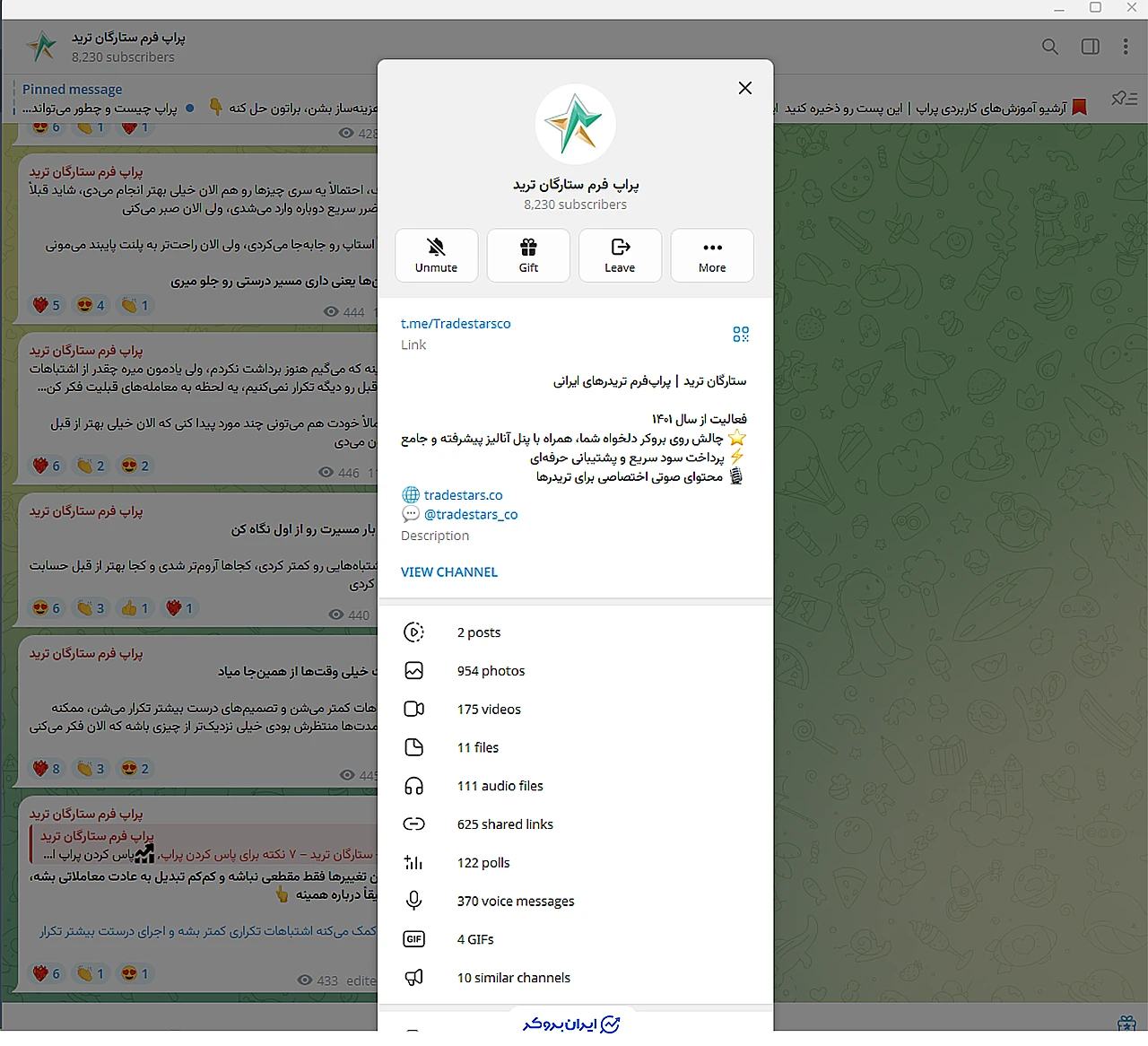 کانالهای تلگرام TradeStars