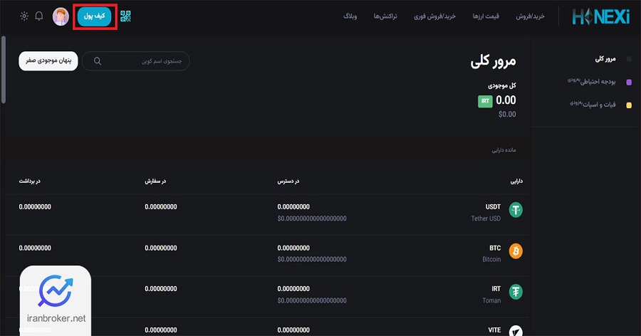 واریز و برداشت تومانی در صرافی هانکسی