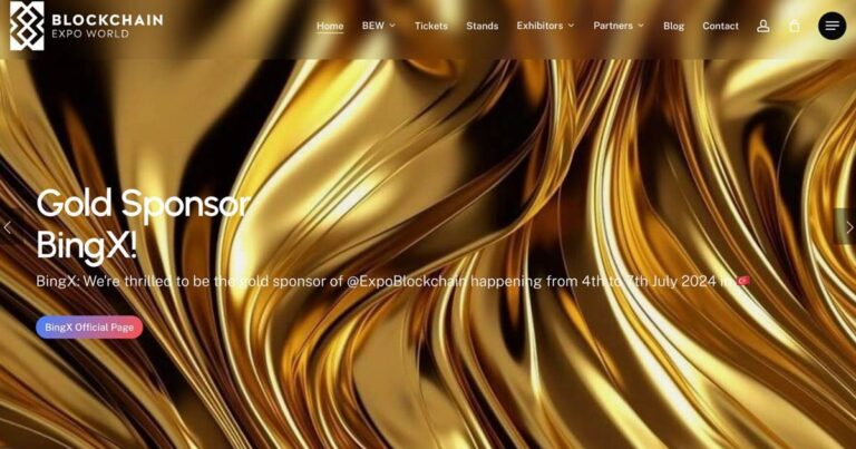 بینگ ایکس حامی طلایی رویداد Blockchain EXPO World ترکیه خواهد بود