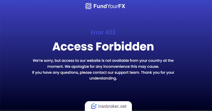 عدم خدمات فاند یور اف ایکس به ایرانیان