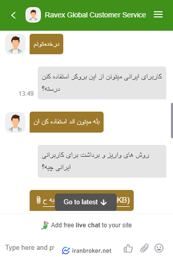 استعلام استفاده ایرانیان از بروکر راوکس گلوبال
