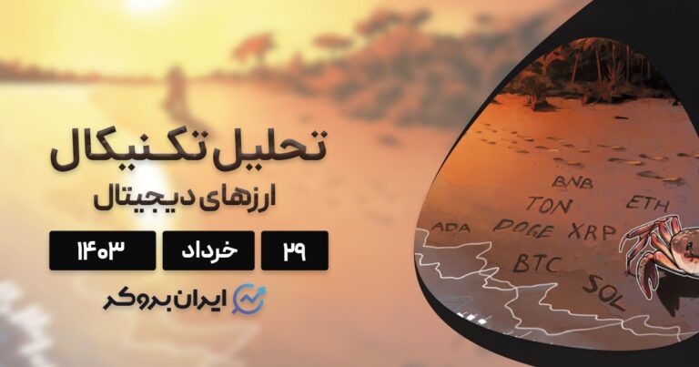بررسی نمودار بیت کوین و آلت کوینهای برتر بازار؛ ۲۹ خرداد ۱۴۰۳