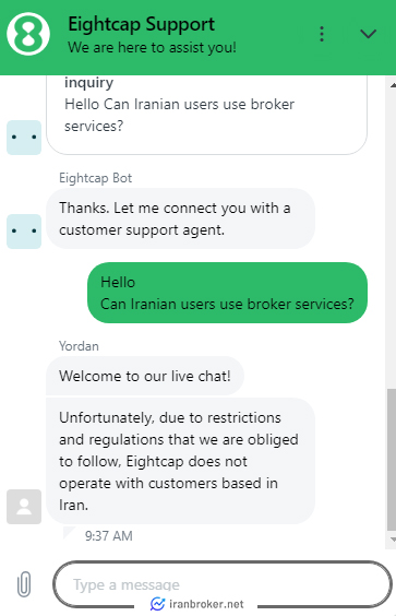 پشتیبانی بروکر ایت کپ