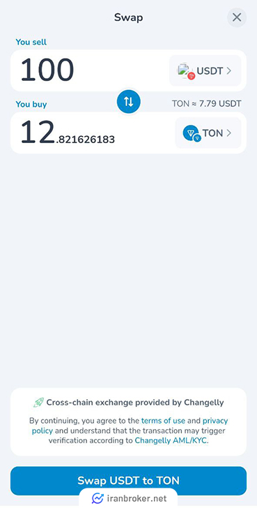 ورود اطلاعات برای خرید در مای تون ولت