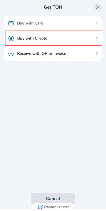 ورود به بخش خرید ارز دیجیتال در مای تون ولت