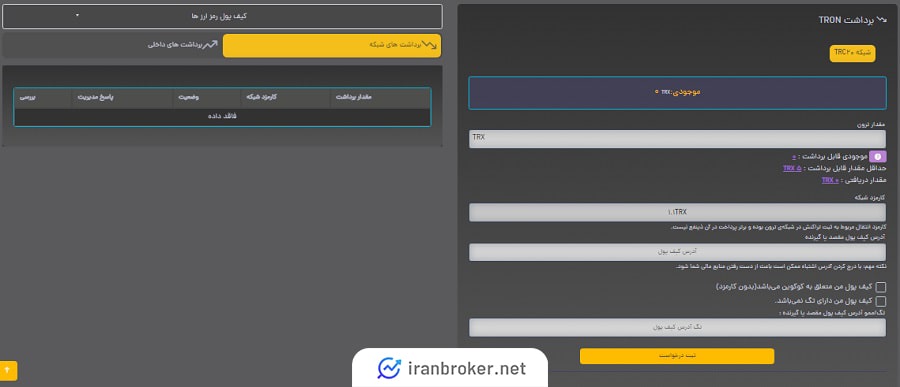 برداشت رمزارز صرافی برتر پرداخت