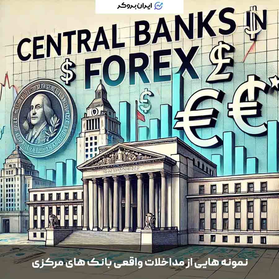 نمونه هایی از مداخلات واقعی بانک های مرکزی