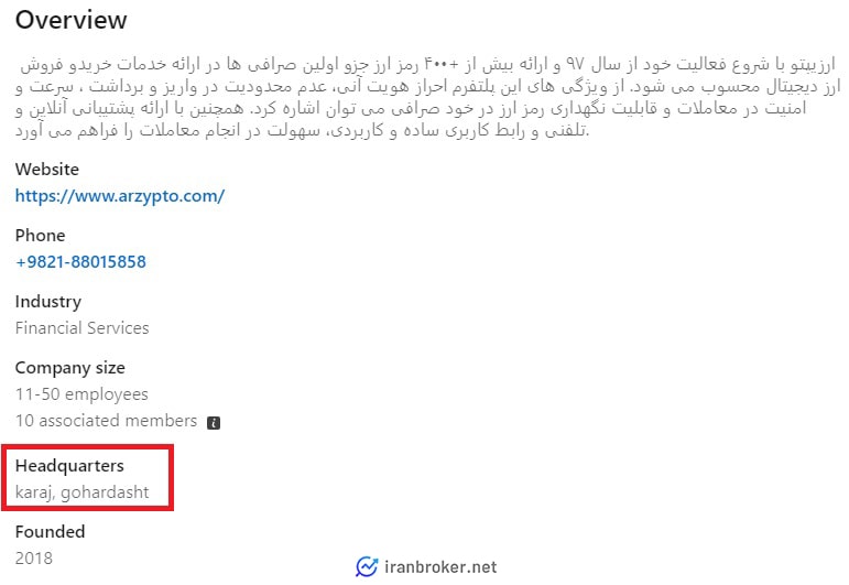 محل دفتر صرافی ارزیپتو 