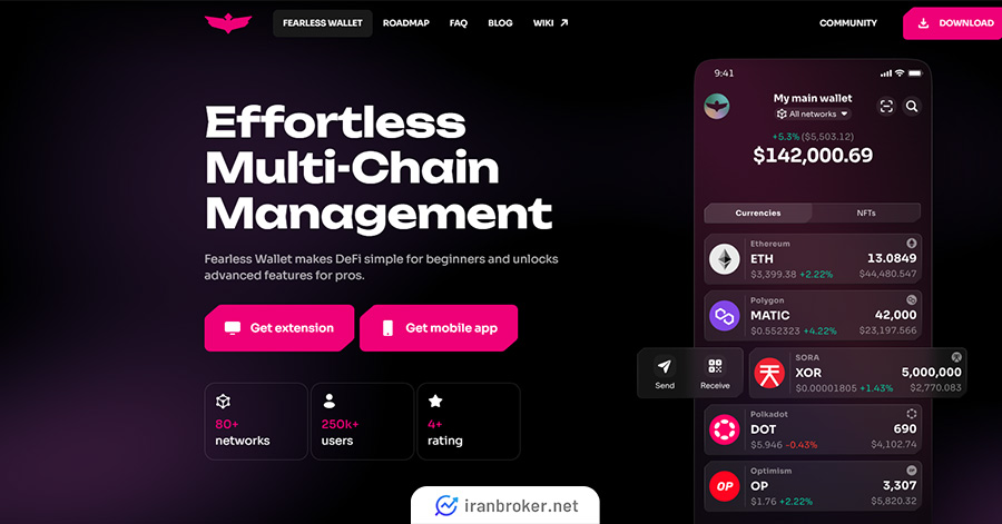 کیف پول فیرلس (Fearless Wallet): در دسته بهترین کیف پول های پولکادات