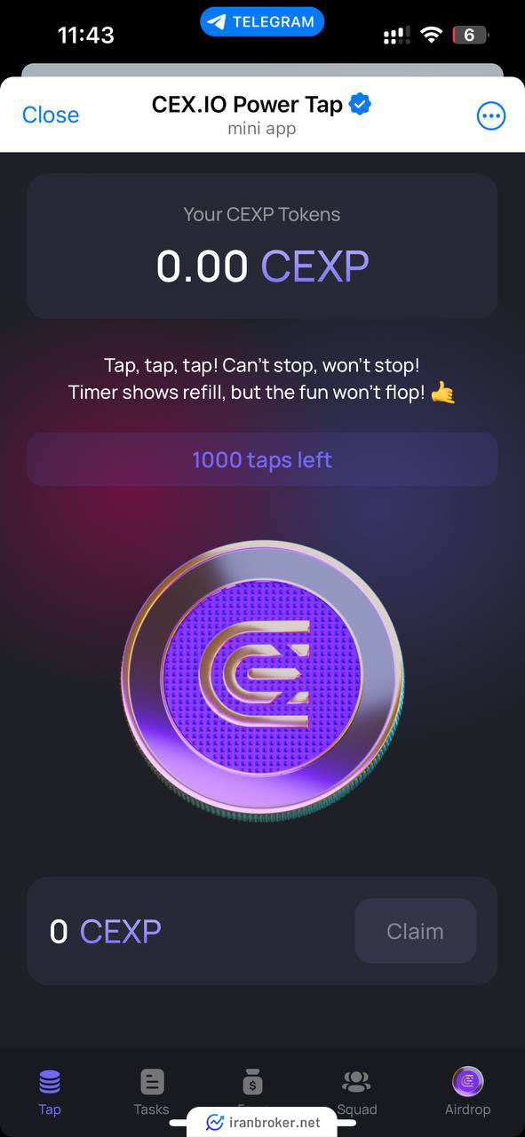ایردراپ cex.io
