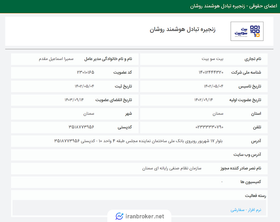 عضویت بیت سو بیت در نظام صنفی رایانه ای 