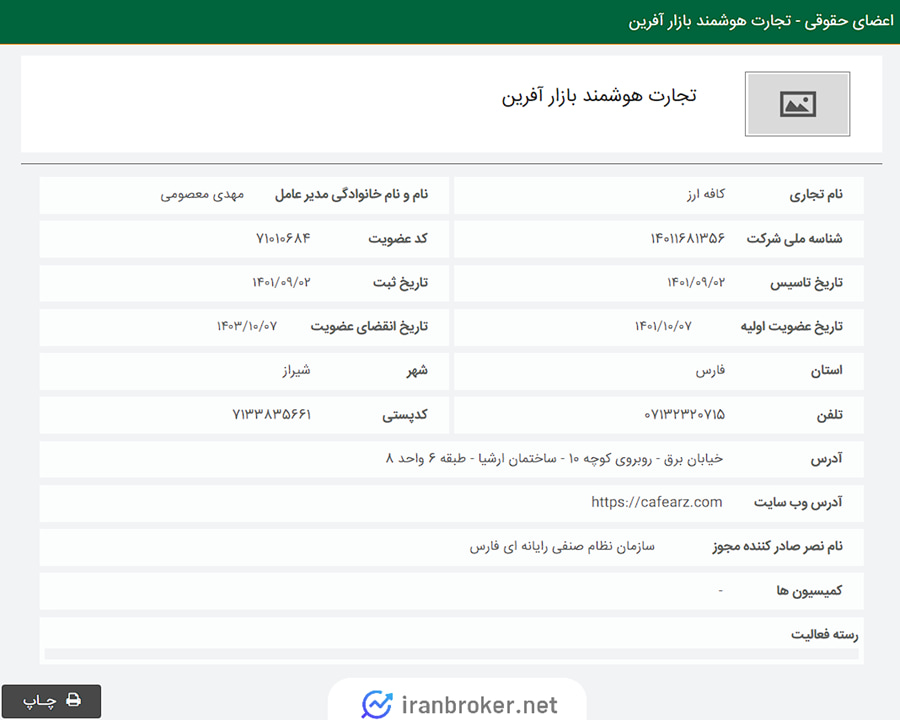 عضویت کافه ارز در سازمان نظام صنفی رایانه ای کشور