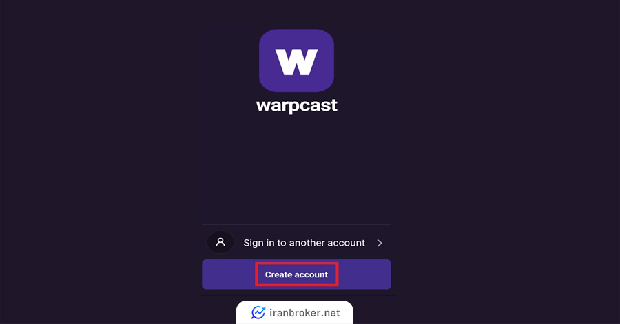 نصب برنامه وارپ کست