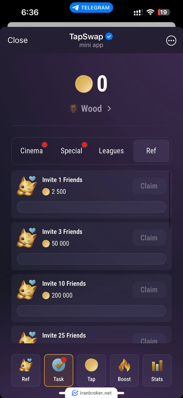 صفحه اول بازی تپ سواپ