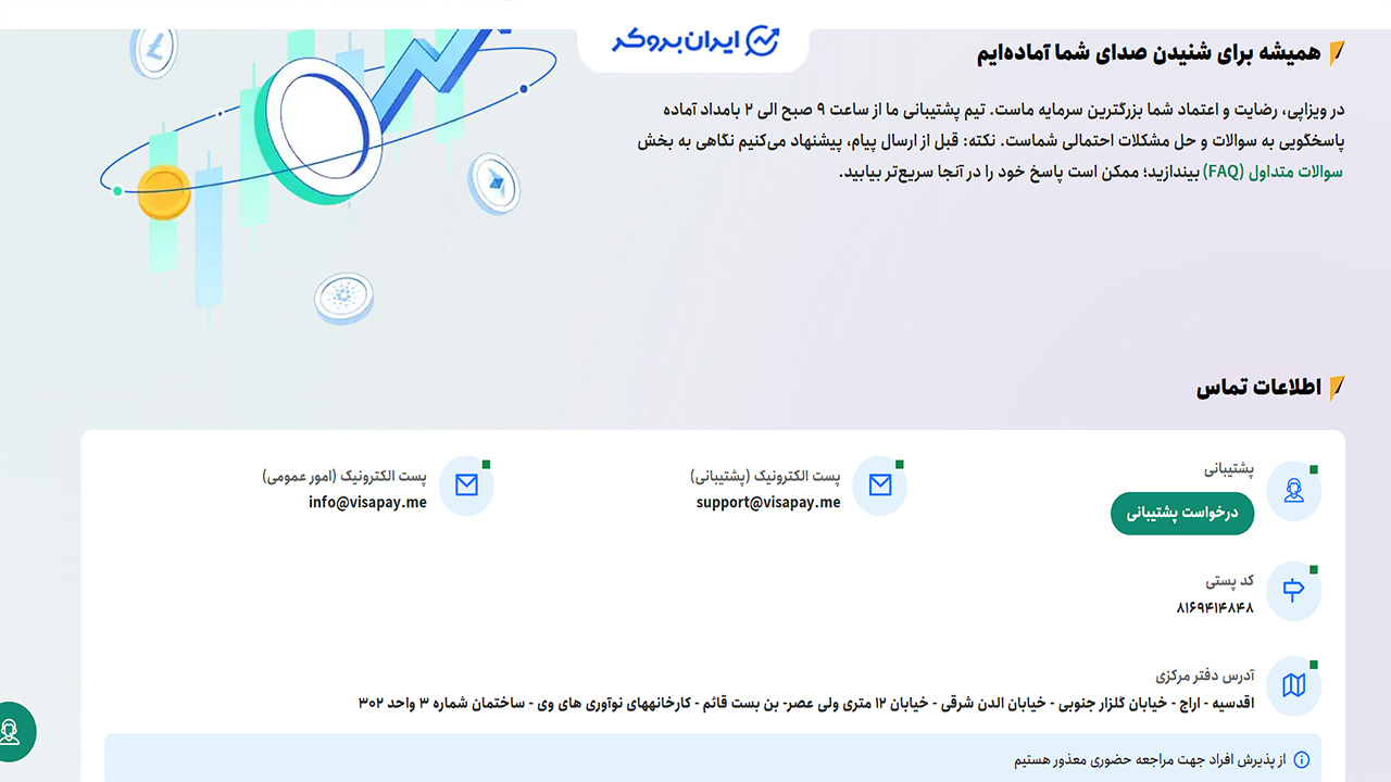 پشتیبانی ویزاپی
