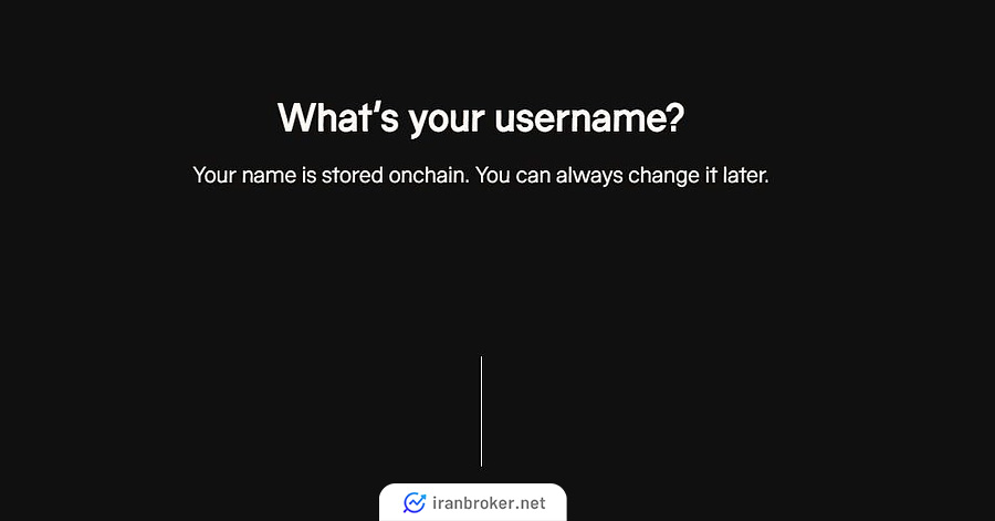 نام کاربری خود را انتخاب کنید.